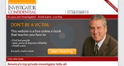 Desktop Screenshot of investigatorconfidential.com