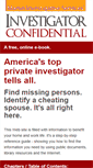 Mobile Screenshot of investigatorconfidential.com